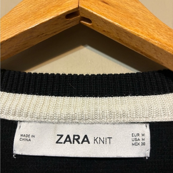 ZARA KNIT Preppy Collegiate Pearl-Button Double Breasted Long Cardigan - Picture 6 of 6
